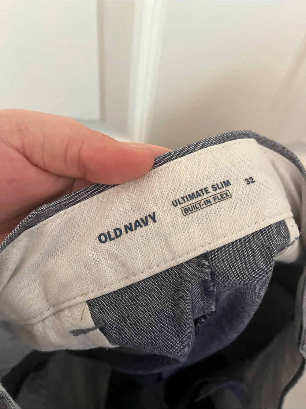 old navy men's flat front ultimate slim shorts in gray